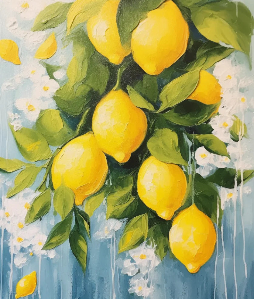 Paint and Sip Leeds Summer Lemons 14/11/2024 Leeds Paintvine® UK