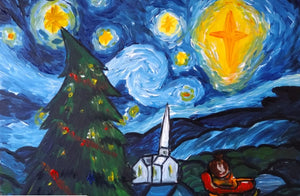 Xmas Starry Night | Paint and Sip Manchester 20/12/25 - Leven