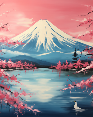 Mt Fuji | Paint and Sip Belfast 02/04/2025 - Lavery's