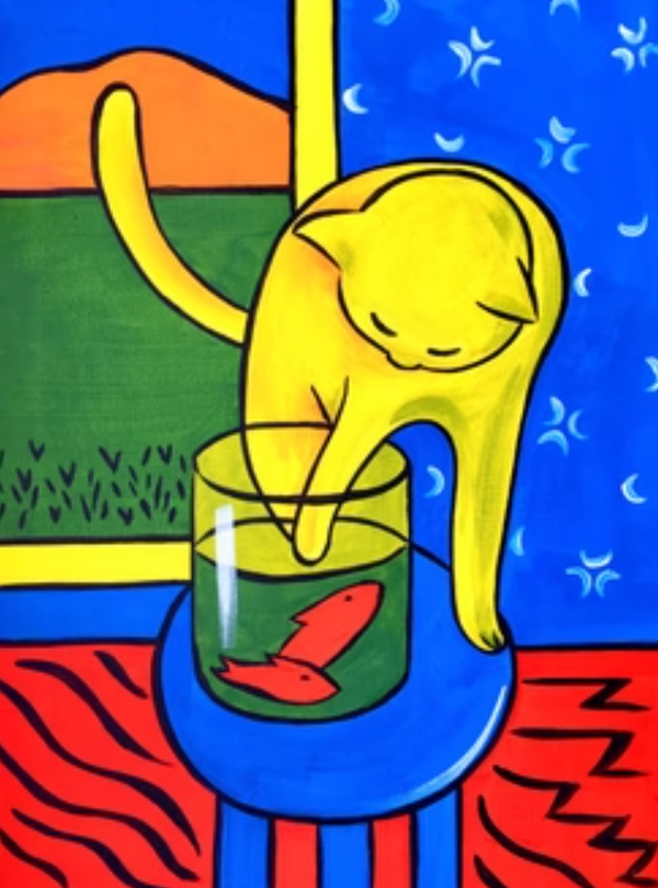 Matisse Cat | Paint and Sip Bath 08/10/2026 - The Cork