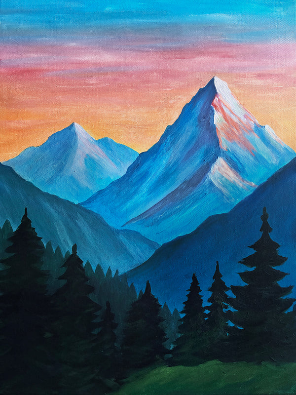 Winter in the Alps | Paint and Sip Leeds - Archive 16/08/2026