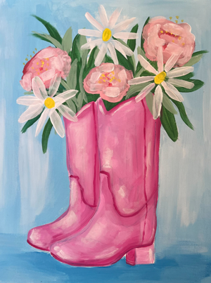 Cowgirl Blossoms |  Paint and Sip London 20/03/2025 - Hope and Anchor