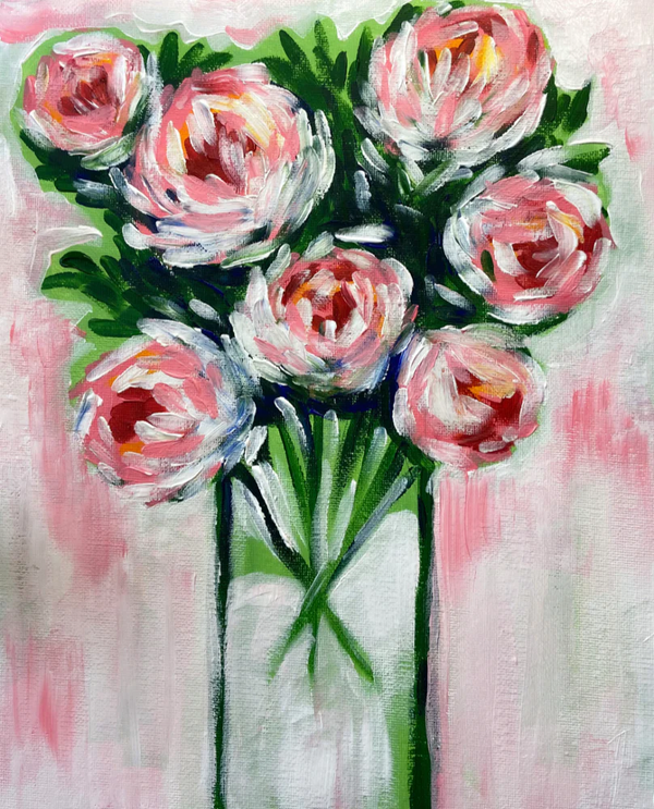 Bouquet of Flowers | Paint and Sip Glasgow 12/08/2026 - Revolucion de Cuba Glasgow