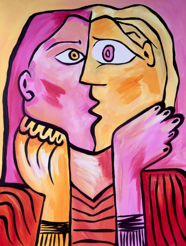 Picasso Kiss | Paint and Sip Leeds 13/08/2026 - The Alchemist Greek Street