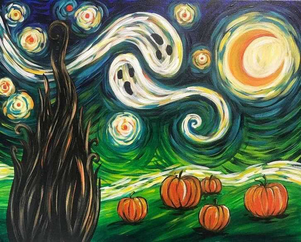 Spooky Starry Night | Paint and Sip Cardiff 31/10/2026 - Be At One