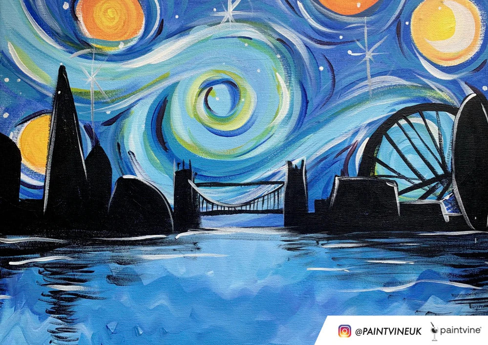 Starry Night Over London | Paint and Sip London | 20/11/2024 - Bianca Road Brew Co