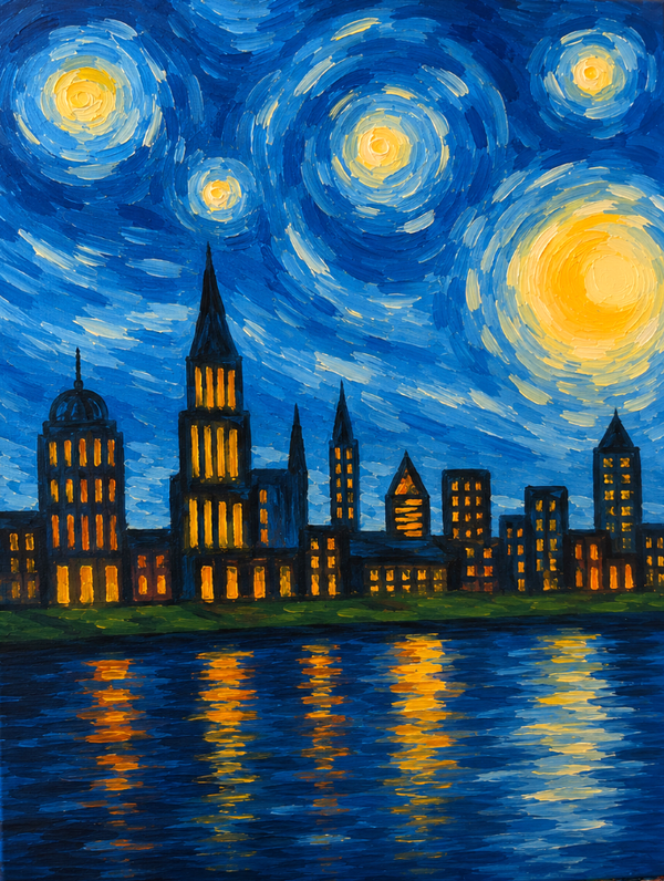 Starry Night Over Liverpool | Paint and Sip Liverpool 12/09/2026 - Kabin @ Kabannas