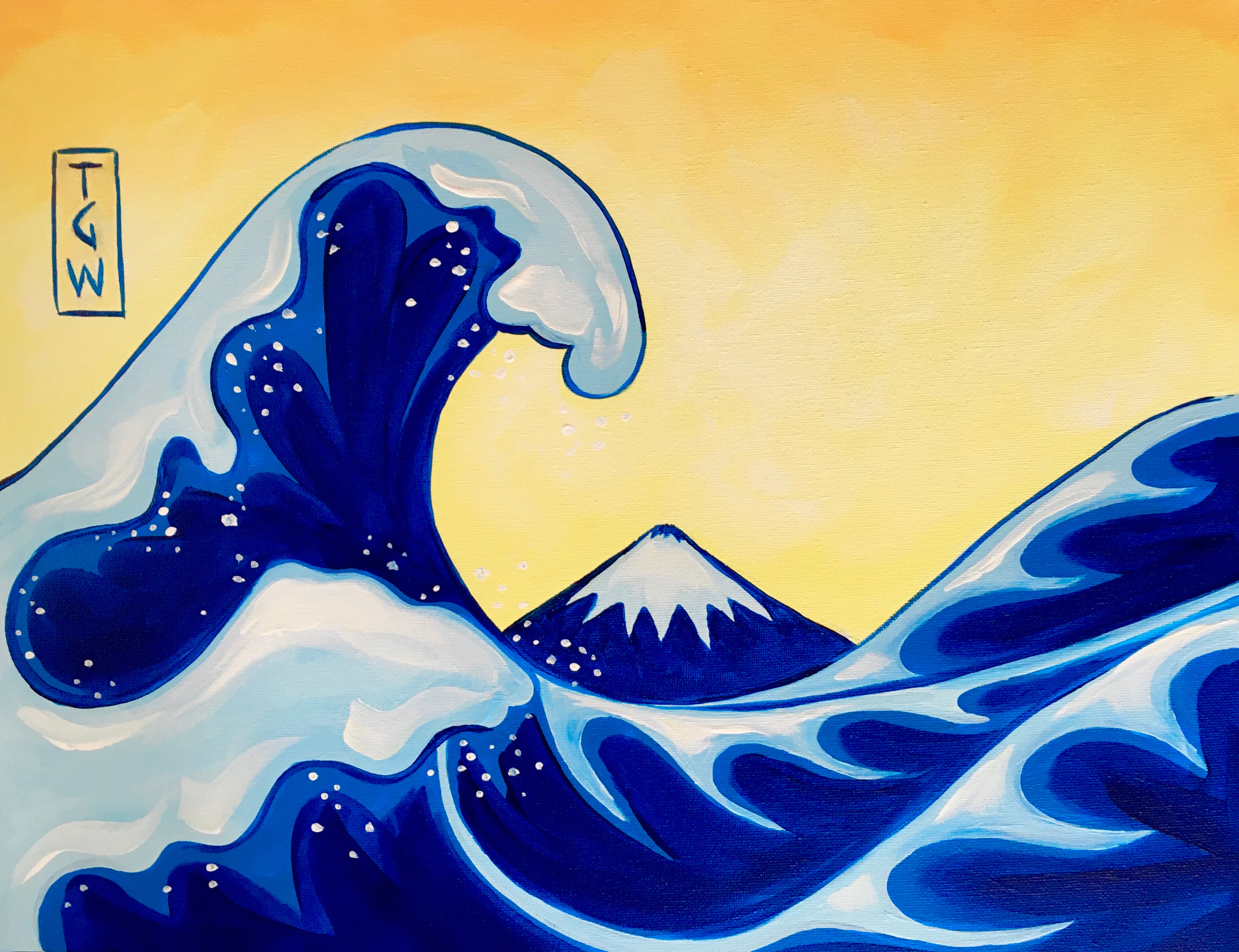 Great Wave Paintvine Online Paintvine® UK